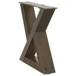 Picioare măsuță de cafea 2 buc Oțel natural 40x(30-31,3)cm Oțel