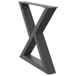 Picioare măsuță de cafea 2 buc Antracit 50x(42-43,3) cm Oțel