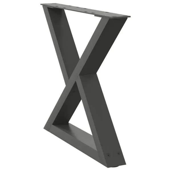 Picioare măsuță de cafea 2 buc Antracit 60x(42-43,3) cm Oțel