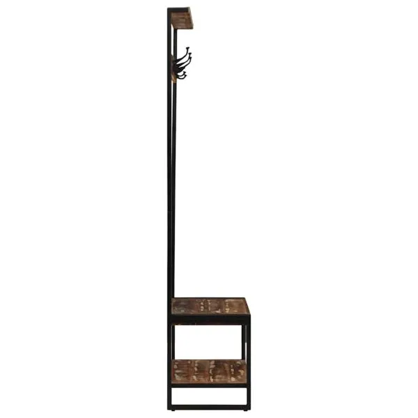 Suport pentru haine multicolor 80x40x190cm Lemn masiv recuperat