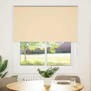 Jaluză cu role opace bej 140×130 cm Lățime material 136,6 cm