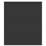 Jaluză cu role opace negru 125×130 cm lățime material 121,6 cm