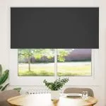 Jaluză cu role opace negru 155×130 cm Lățime material 151,6 cm
