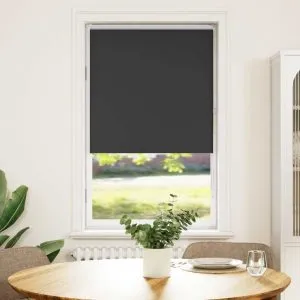 Jaluză cu role opace negru 65×175 cm lățime material 60,7 cm