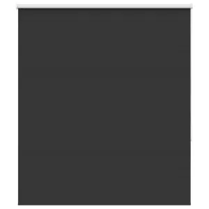 Jaluză cu role opace negru 130×175 cm lățime material 126,6 cm
