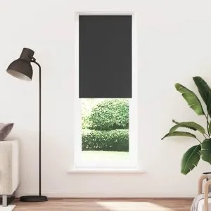 Jaluză cu role opace negru 80x210 cm lățime material 75