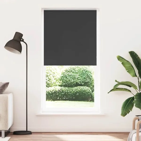 Jaluză cu role opace negru 115×210 cm Lățime material 110,7 cm