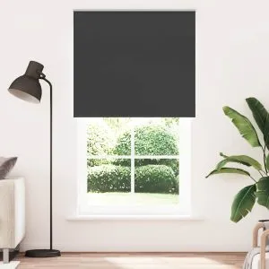 Jaluză cu role opace negru 140×230 cm Lățime material 136,6 cm