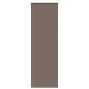 Jaluză cu role opace cafea 45×130 cm lățime țesătură 40,7 cm