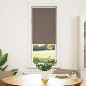 Jaluză cu role opace cafea 45×130 cm lățime țesătură 40,7 cm