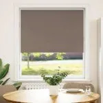 Jaluză cu role opace cafea 115×130 cm lățime țesătură 110,7 cm