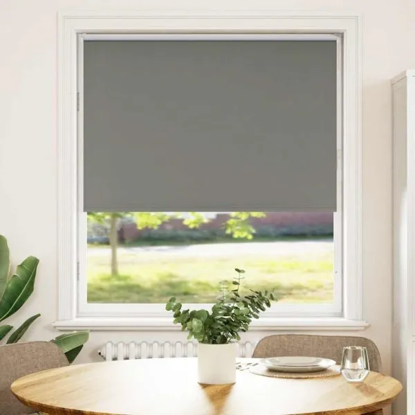 Jaluză cu role opace gri 95×150 cm lățime țesătură 90,7 cm