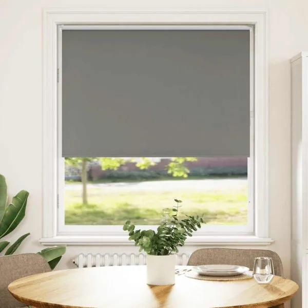 Jaluză cu role opace gri 115×150 cm Lățime material 110,7 cm