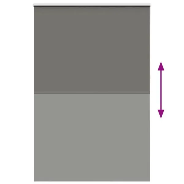 Jaluză cu role opace gri 150×210 cm Lățime țesătură 146,6 cm