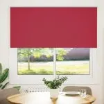 Jaluză cu role opace Roșu 155×175 cm Lățime material 151,6 cm