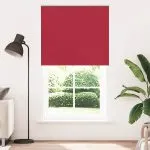 Jaluză cu role opace Roșu 130×230 cm Lățime material 126,6 cm