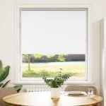 Jaluză cu rolă opaca alb 105×130 cm lățime material 100,7 cm