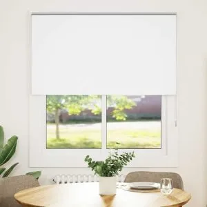 Jaluză cu role opace alb 130×130 cm Lățime material 126,6 cm