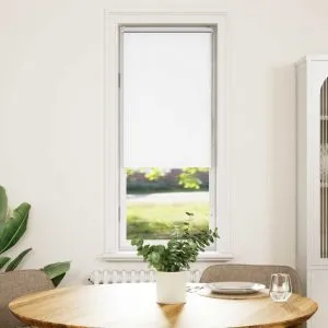 Jaluză cu role opace alb 45×150 cm lățime material 40,7 cm