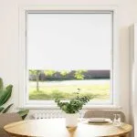 Jaluză cu role opace alb 90×150 cm Lățime material 85,7 cm
