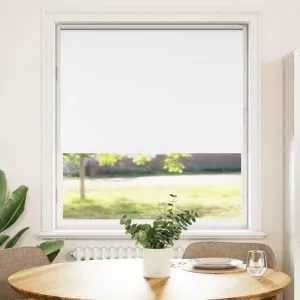 Jaluză cu role opace alb 110×150 cm lățime material 105,7 cm