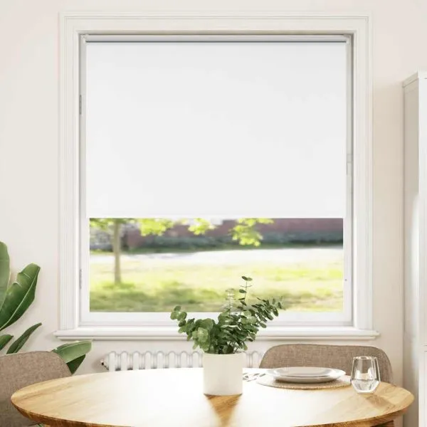 Jaluză cu role opace alb 110×150 cm lățime material 105,7 cm