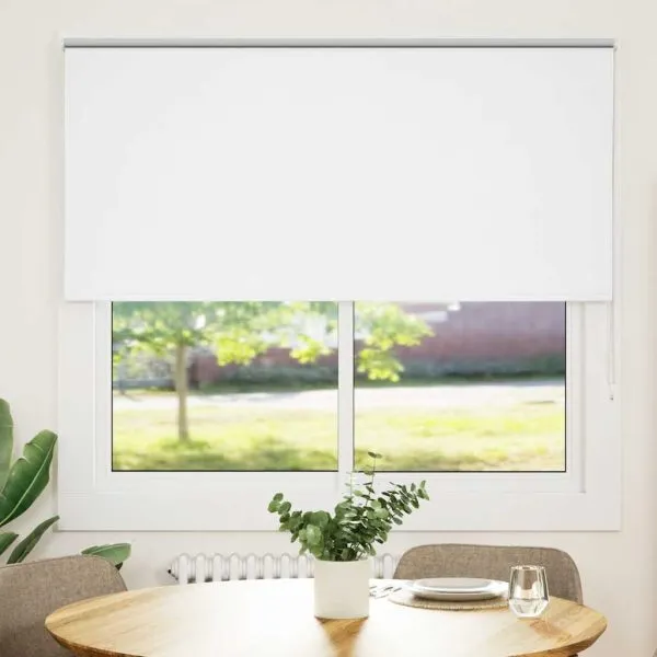 Jaluză cu role opace alb 155×150 cm Lățime material 151,6 cm
