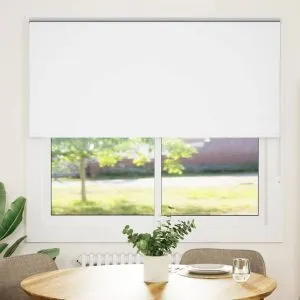 Jaluză cu role opace alb 150×175 cm lățime material 146,6 cm