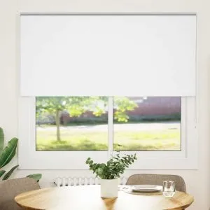 Jaluză cu role opace alb 160×175 cm lățime material 156,6 cm