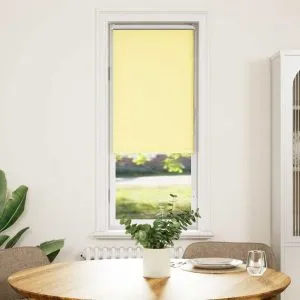 Jaluză cu role opace galben 40×130 cm lățime material 35,7 cm