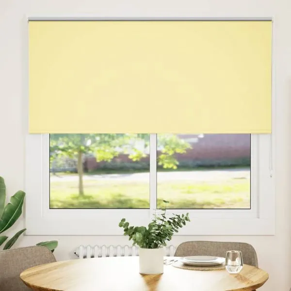Jaluză cu role opace galben 145×130 cm Lățime material 141,6 cm