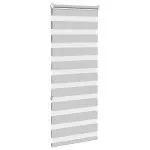 Jaluzea tip zebra gri deschis lățime țesătură 55,9 cm poliester