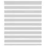 Jaluzea tip zebra gri deschis lățime țesătură 125,9cm poliester