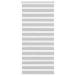 Jaluzea tip zebra gri deschis lățime țesătură 90,9 cm poliester