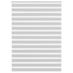 Jaluzea tip zebra gri deschis lățime țesătură 150,9cm poliester