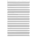 Jaluzea tip zebra gri deschis lățime țesătură 145,9cm poliester