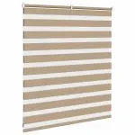 Jaluzea tip zebra 125×100 cm lățime țesătură 120,9 cm poliester