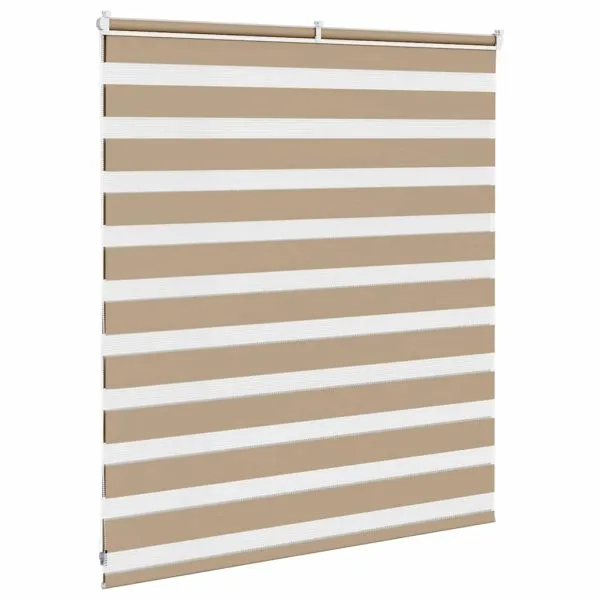 Jaluzea tip zebra 125×100 cm lățime țesătură 120,9 cm poliester