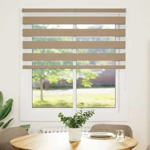 Jaluzea tip zebra 120×150 cm lățime țesătură 115,9 cm poliester