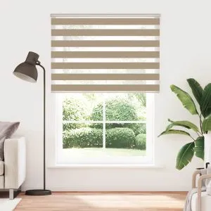 Jaluzea tip zebra 160×200 cm lățime țesătură 155,9 cm poliester