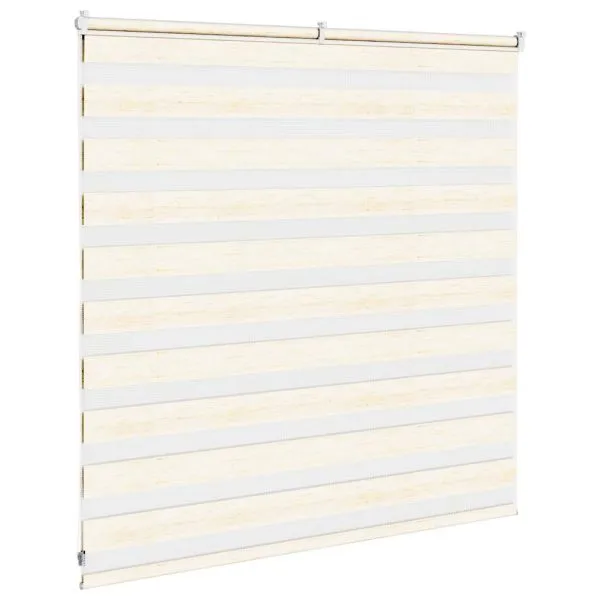 Jaluzea tip zebra 145×100 cm lățime țesătură 140,9 cm poliester