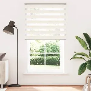 Jaluzea tip zebra 130×200 cm lățime țesătură 125,9 cm poliester