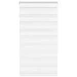Jaluzea tip zebra alb lățime țesătură 70,9 cm poliester