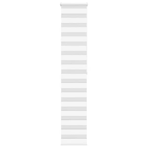 Jaluzea tip zebra alb lățime țesătură 45,9 cm poliester