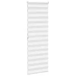 Jaluzea tip zebra alb lățime țesătură 80,9 cm poliester