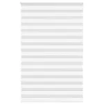 Jaluzea tip zebra alb lățime țesătură 140,9 cm poliester