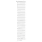 Jaluzea tip zebra alb lățime țesătură 55,9 cm poliester