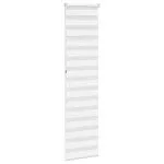 Jaluzea tip zebra alb lățime țesătură 55,9 cm poliester