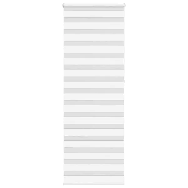 Jaluzea tip zebra alb lățime țesătură 70,9 cm poliester