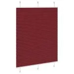 Jaluză plisată Bordeaux Roșu 80×150 cm Lățime țesătură 79,4 cm
